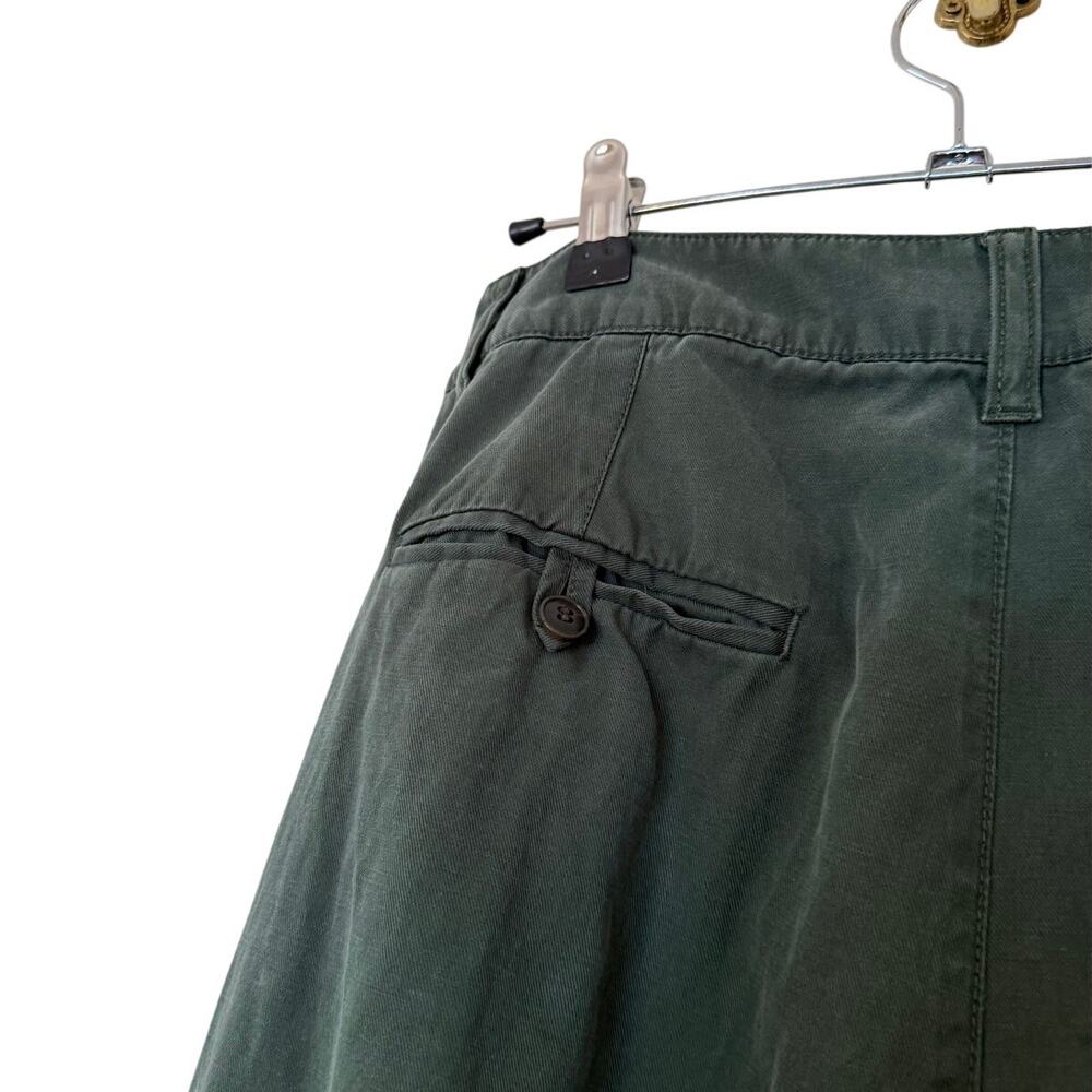 Madewell The Harlow Wide-Leg Pants in Olive Green - Picture 6 of 8